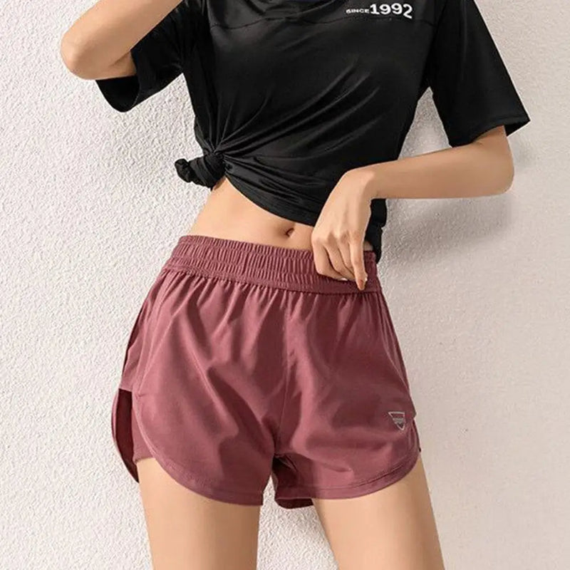 Short de corrida feminino secagem rapida